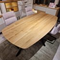 (M, #1 od ręki ) Stół Xooon Arvada 190 x 110 cm Oval lity dąb