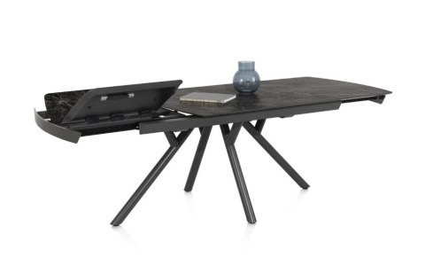 (M) Stół rozkładany z kolekcji Novello (HPL), marmur ONYX 170-230 cm Xooon (M) Stół rozkładany z kolekcji Novello (HPL), marmur ONYX 170-230 cm Xooon