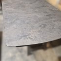 [M od ręki, Defekt] Stół rozkładany Pavalon 140-190x100 cm na centralnej nodze, blat Primo Laminato (HPL) w kolorze antracytowym