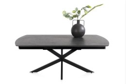 [M, od ręki] Największy stół rozkładany Pavalon 200-278x100 cm na centralnej nodze, blat Primo Laminato (HPL), kolor antracyt