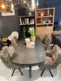 [K, od ręki] Fotel obrotowy JUNA z funkcją relax, tkanina Livigno chenille brązowy,