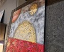 Obraz na Sklejce "Planety 3D" 120x120 cm - Autorska Technika Fakturowa