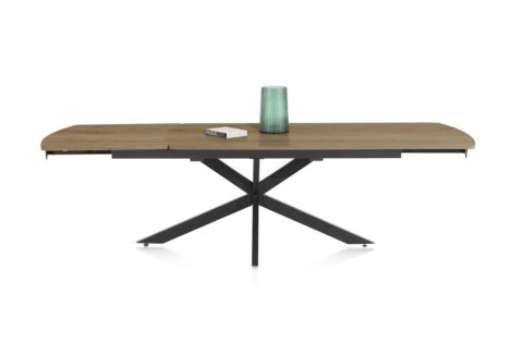 Stół industrialny rozkładany ASPEN 200-278 cm, blat lity dąb, noga pająk Stół industrialny rozkładany ASPEN 200-278 cm, blat lity dąb, noga pająk