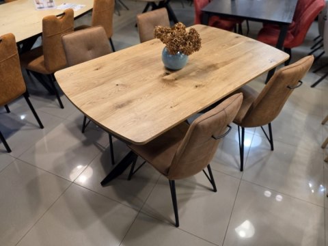 Stół industrialny rozkładany ASPEN 200-278 cm, blat lity dąb, noga pająk Stół industrialny rozkładany ASPEN 200-278 cm, blat lity dąb, noga pająk