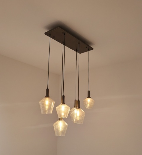 [na zamówienie] Lampa wisząca Amy 110 cm - Gold - Coco Maison