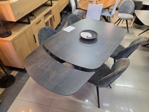 [na zamówienie] Stół Lazio Henders& Stół rozkładany z blatem caramicznym 140 x 100 cm (+ 2 x 35 cm)