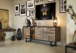 (R, defekt) Komoda H&H AVALON/ Avalox 200 cm driftwood