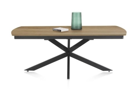 [K] Stół industrialny rozkładany ASPEN 200-278 cm, blat lity dąb, noga pająk