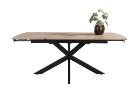 [M] Stół rozkładany Pavalon 140-190x100 cm na centralnej nodze, blat Primo Laminato (HPL) w kolorze BARNWOOD