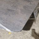 [T, od ręki DEFEKT#2] Największy stół rozkładany Pavalon 200-278x100 cm na centralnej nodze, blat Primo (HPL), kolor antracyt