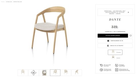 [OD RĘKI] Krzesło z podłokietnikami DANTE, tkanina bouclé 2 kolory, nogi z litego dębu