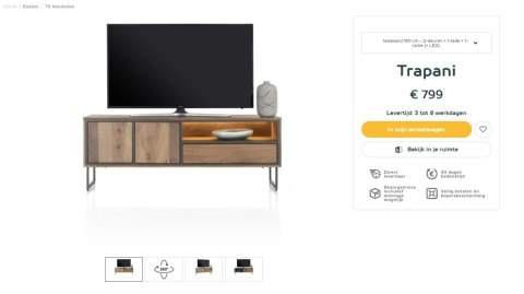(R) Nowoczesna szafka RTV Trapani Henders & Hazel 160 cm, fornir mango smoked, z oświetleniem LED (R) Nowoczesna szafka RTV Trapani Henders & Hazel 160 cm, fornir mango smoked, z oświetleniem LED