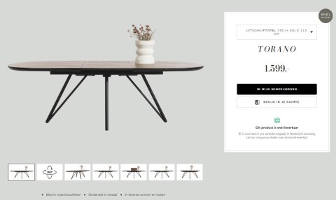 [R] Stół Xooon Torano 190+ 60 x 110 cm