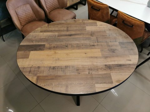 [M] Stół Avalox 130 x 110 cm driftwood/vitage oak centralna noga