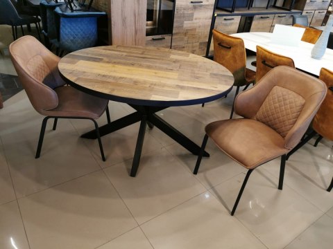 [M] Stół Avalox 130 x 110 cm driftwood/vitage oak centralna noga