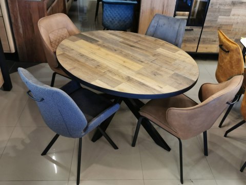 [M] Stół Avalox 130 x 110 cm driftwood/vitage oak centralna noga