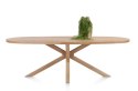 Henders & Hazel Stół Jadalniany Owalny Metalox/ Nyborg 240x110 cm, Centralna Noga Drewniana, Fornir Dąb Naturalny Henders & Hazel Stół Jadalniany Owalny Metalox/ Nyborg 240x110 cm, Centralna Noga Drewniana, Fornir Dąb Naturalny
