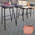 Hoker/ krzesło barowe Coco Maison Kjel szampański