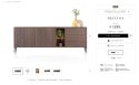 (M, defekt) Komoda TRENTON 210 cm z forniru dębowego w kolorze clay, metalowa podstawa, 2 drzwi, 3 szuflady, 2 nisze LED (M, defekt) Komoda TRENTON 210 cm z forniru dębowego w kolorze clay, metalowa podstawa, 2 drzwi, 3 szuflady, 2 nisze LED