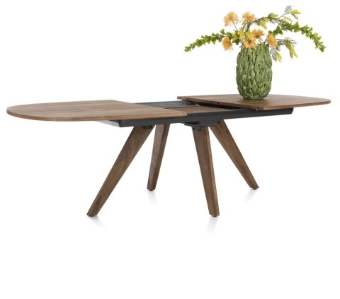 (R, od ręki) Stół Rozkładany EVEREST 190 (+ 60) x 110 cm, fornir z dymionego drzewa mango, Happy@Home