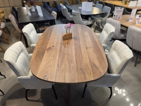 (R, od ręki) Stół Rozkładany EVEREST 190 (+ 60) x 110 cm, fornir z dymionego drzewa mango, Happy@Home