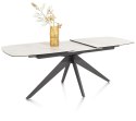 (defekt) Stół rozkładany ceramiczny PADOVA Xooon (180-240) cm, jasny, Nogi grafitowe