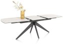 (defekt) Stół rozkładany ceramiczny PADOVA Xooon (180-240) cm, jasny, Nogi grafitowe