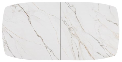 (defekt) Stół rozkładany ceramiczny PADOVA Xooon (180-240) cm, jasny, Nogi grafitowe