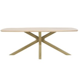 (K, od ręki ) Stół Xooon Arvada 190 x 100 cm Oval lity dąb