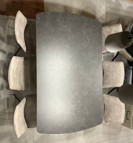 Krzesło Habufa Faas/ Fausto tkanina Rocky Jasnoszare