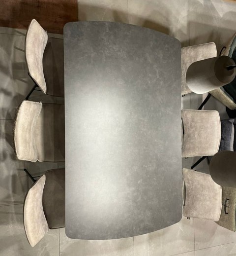 Krzesło Habufa Faas/ Fausto tkanina Rocky Jasnoszare