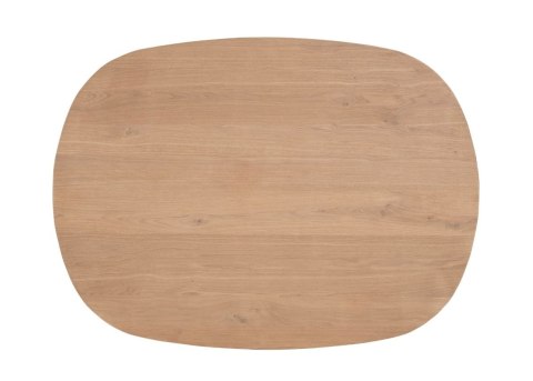 [M] Henders & Hazel Stół Jadalniany Owalny Metalox/ Nyborg 240x110 cm, Centralna Noga Drewniana, Fornir Dąb Naturalny