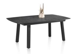 [M, od ręki defekt #1] ANTRACYT Stół rozkładany Henders& Hazel Palace 160 + 50 x 110 cm antracyt klasyczne 4 nogi