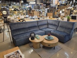 Narożnik modułowy DUBLIN (Układ 1+C+2) Tkanina Torre Niebieski