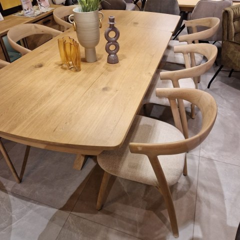 (R, od ręki) Stół rozkładany Henders & Hazel Nyon 170-230x100 cm, fornir dębowy, kolor Dune Oak/ Dąb Wydmowy