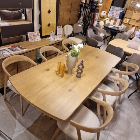 (R, od ręki) Stół rozkładany Henders & Hazel Nyon 170-230x100 cm, fornir dębowy, kolor Dune Oak/ Dąb Wydmowy