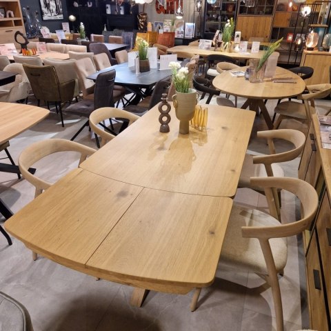 (R, od ręki) Stół rozkładany Henders & Hazel Nyon 170-230x100 cm, fornir dębowy, kolor Dune Oak/ Dąb Wydmowy