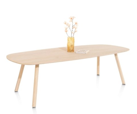 Stół Jadalniany NIORA 240x115 cm - Dąb Naturalny Fornir Nogi Dąb
