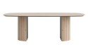 Stół do jadalni owalny Henders & Hazel Pavie 240x120 cm, fornir dębowy Natural, noga cylindryczna