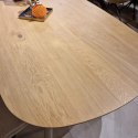 Stół jadalniany Xooon NIORA 240 x 115 cm- Dąb Naturalny Fornir Nogi Metal