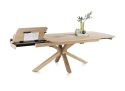 Stół rozkładany Henders & Hazel Nyon 170-230x100 cm, fornir dębowy, kolor Natural Sand
