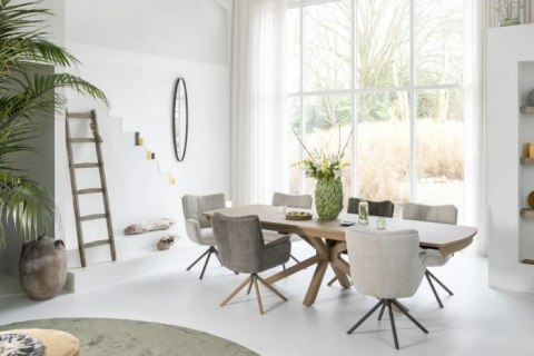 Stół rozkładany Henders & Hazel Nyon 170-230x100 cm, fornir dębowy, kolor Natural Sand