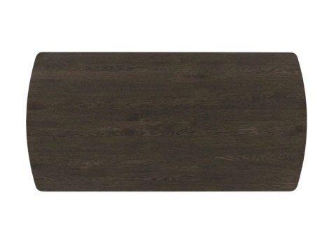 [K, od ręki} Stół rozkładany Henders & Hazel Nyon 200-280x100 cm, fornir dębowy, kolor Bazalt/ noga metalowa