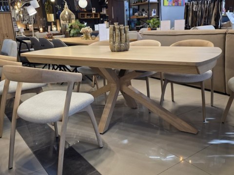 (T, od ręki) Stół rozkładany NYON Henders & Hazel 200-280x100 cm, fornir dębowy, kolor Natural Sand