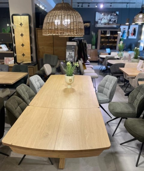 (T, od ręki) Stół rozkładany NYON Henders & Hazel 200-280x100 cm, fornir dębowy, kolor Natural Sand