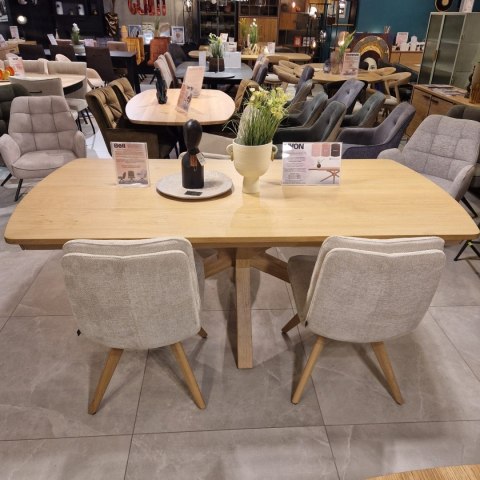 (T, od ręki) Stół rozkładany NYON Henders & Hazel 200-280x100 cm, fornir dębowy, kolor Natural Sand