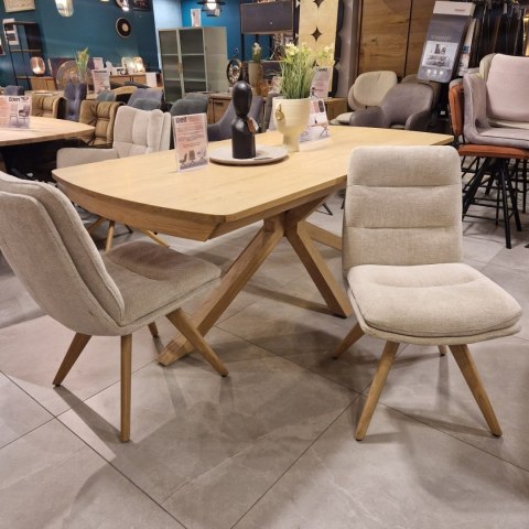 (T, od ręki) Stół rozkładany NYON Henders & Hazel 200-280x100 cm, fornir dębowy, kolor Natural Sand