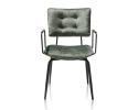 [na zamówienie] Krzesło H&H Manou oliwka/ podłokietnik