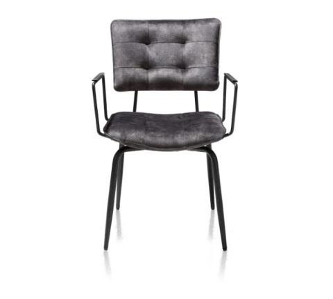 [na zamówienie] Krzesło H&H Manou antracyt/ podłokietnik