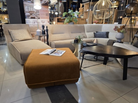 Element modułowy / sofa Dublin 2-osobowy bez podłokietników, wysokie oparcie, sprężyny kieszeniowe